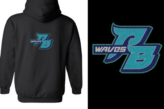 Glitter PB Pacific Beach Unisex Zip Hoodie