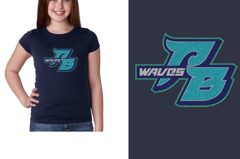 Glitter PB Pacific Beach Girls' Princess T-Shirt